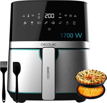 Фритюрниця повітряна Cecotec Cecofry Full Inox 5500 Pro, 5.5 л, 1700 Вт, з аксесуарами