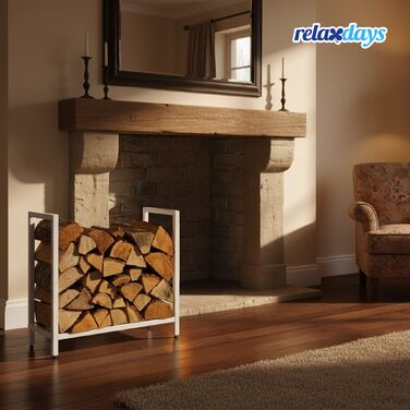 Стильна полиця для дров Relaxdays