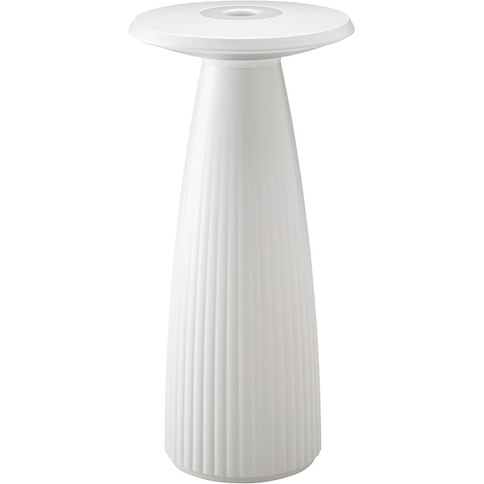 LED-лампа SIGOR Nuflair на акумуляторі з вазою для квітів, 24 см, IP54, 12 год роботи, сніжно-білий колір