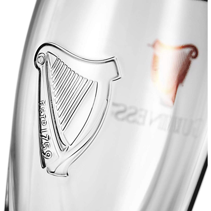 Пивні келихи Guinness Glas 2 шт x 568 мл з логотипом та арфою - набір для пива
