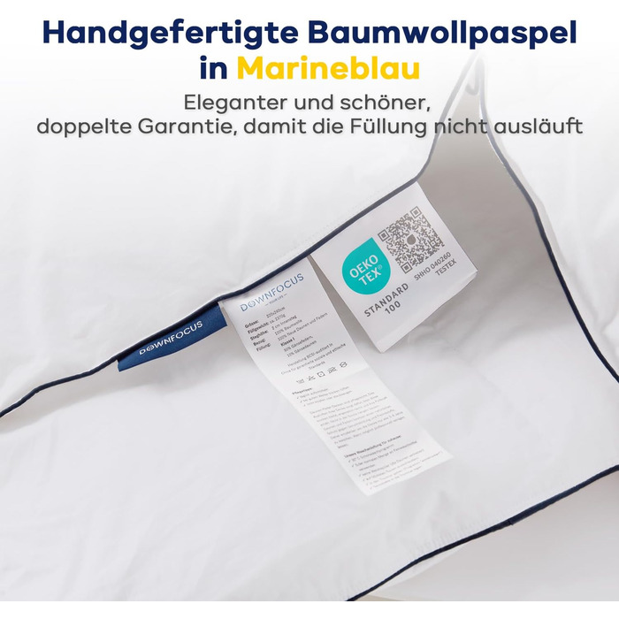 Ковдра постільна 135x200 см, 100% бавовна, з наповнювачем з пуху та пера, Oeko-Tex, RDS, для всієї родини