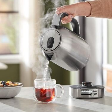 Електричний чайник KitchenAid з регулюванням температури 50-100°C, 1.7L, нержавіюча сталь, з фільтром від накипу