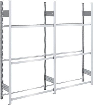 Стеляж для шин PROREGAL TIRE PRO, німецька якість, 200x200x43 см, 3 полиці, вантажопідйомність 150 кг, до 10 шин на полицю, оцинкований