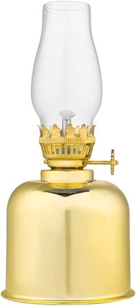 Дзеркальна гасова лампа ліхтар-7.28 в скляних масляних настільних світильниках для прикраси домашнього освітлення (Колір золотий)