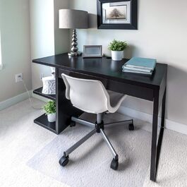Підлоговий захисний килимок Floortex Накладка на офісне крісло ультимат 119 x 89 см з оригінального полікарбонату Floortex прозорий прямокутні для килимів з глибоким ворсом