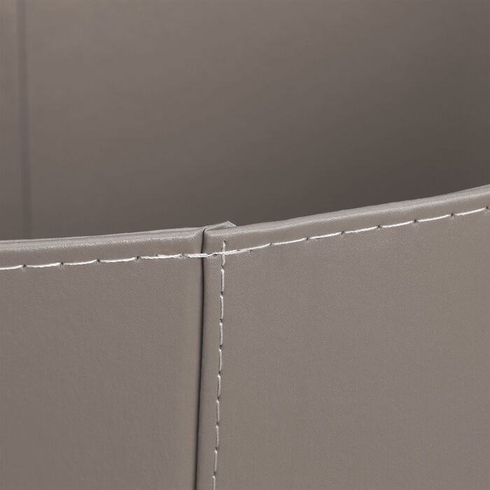 Кошик для дров Relaxdays сірого кольору з штучної шкіри