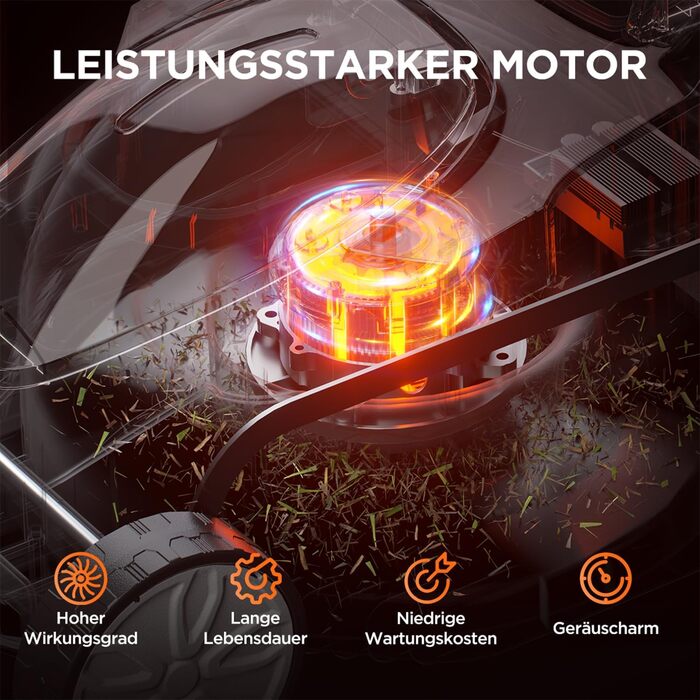 Акумуляторний газонокосарка Litheli 20V, ширина косіння 33 см, до 200 м², об'єм кошика 30 л, висота косіння 25-65 мм, з акумулятором 4.0 Ah