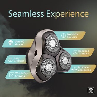 Запасні леза для бритви Skull Shaver Carver PRO (3 шт.) — сумісні з моделями Pitbull, Palm та Butterfly