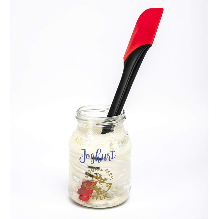 Набір для приготування та випічки Westmark Duo 4 предметів: каструля з кришкою 1 л, миска для замішування 3,5 л з кришкою, мірна склянка 1 л, лопатка для тіста, пластик/силікон, прозорий/білий/червоний/чорний