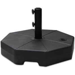 Обтяжувач для парасольки Helios&Hestia Robuster, 50,8 кг, чорний, пластиковий, для вулиці, тераси, ринку