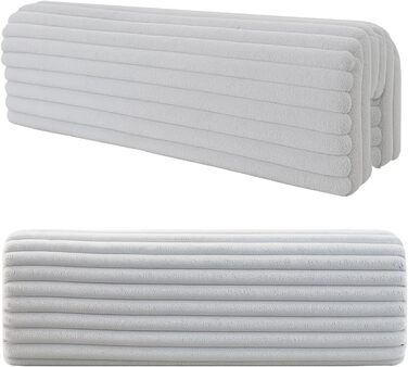 Захист для ліжечка дитячого Bettkantenschutz 90 см, світло-сірий з кордом - бортик-подушка від випадання