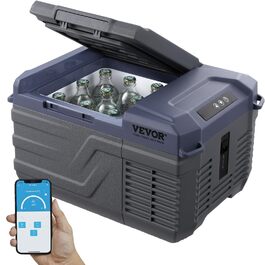 Автохолодильник VEVOR 12V/24V/220V 9л компресорний: для кемпінгу, авто, подорожей (-20°C ~ +20°C)