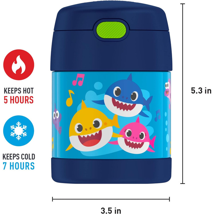 Дитячий контейнер для їжі з нержавіючої сталі THERMOS Funtainer (Baby Shark)