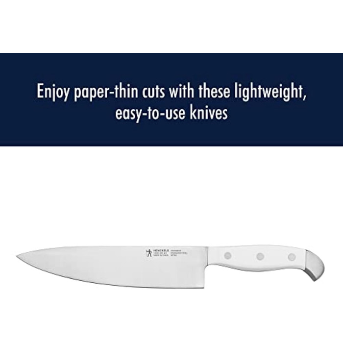 Набір кухонних ножів HENCKELS 17550-000, нержавіюча сталь, 15 предметів, білий