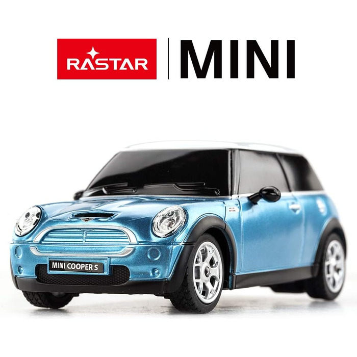 Радіокерований автомобіль Mini Cooper Rastar 1:24, електричний, блакитний