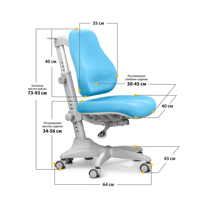 Крісло Mealux Match KBL gray base (арт.Y-528 KBL)