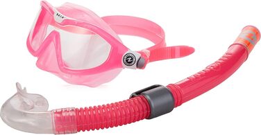 Дитячий комплект для підводного плавання з аквалангом (Один розмір підходить всім, рожевий, комплект з плавальним поясом Sealife, зелений)
