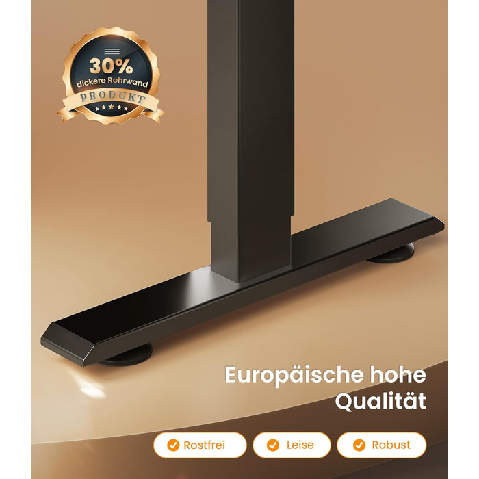 Електричний стіл MAIDeSITe з регулюванням висоти, 2 ніжки, 4 пам'яті, T1 Pro (Чорний)