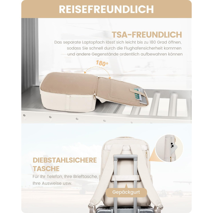 Рюкзак для ручної поклажі OVEVOOK: 40л, для ноутбука 17