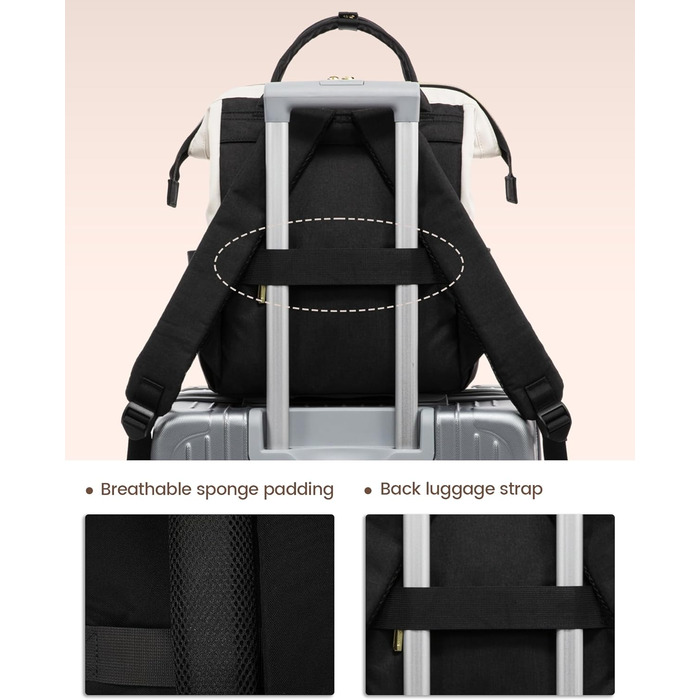 LOVEVOOK Рюкзак для жінок, великий, з відділенням для ноутбука 17.3 дюйма, шкільний, для підліток, дівчаток, для навчання, подорожей, бізнесу, водонепроникний, сірий, рожевий