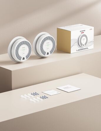 X-Sense Детектор диму та чадного газу з Wi-Fi, 2-в-1, SC06-WX, 1 шт. (2 шт. в наборі)