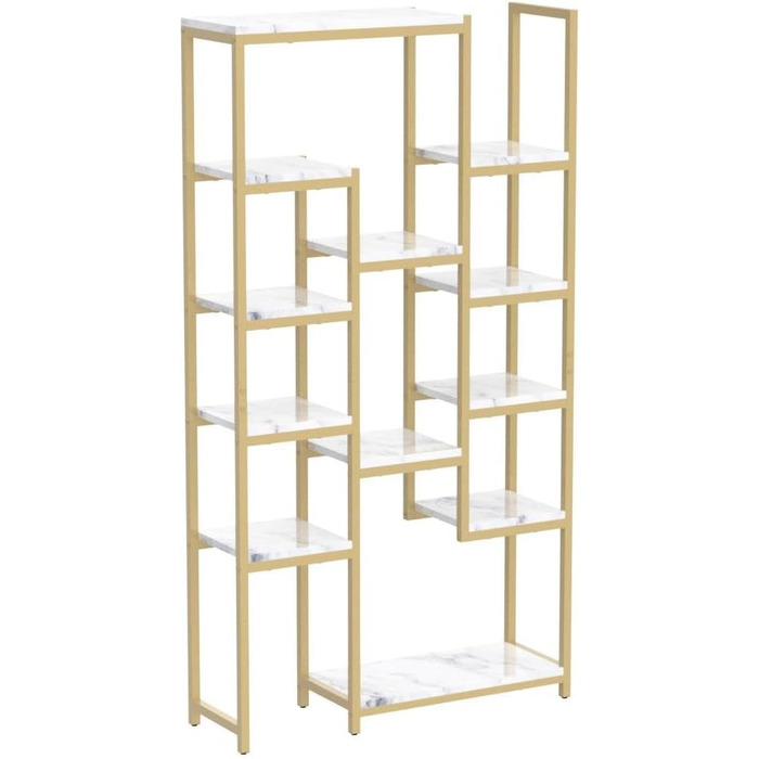 Стелаж YITAHOME для книг та речей, 5 ярусів, 30 x 100 x 180 см, білий, для офісу, вітальні, спальні