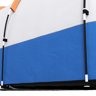 Outsunny Camping Tent, тунельний намет для 3 осіб, з легким гачком, тент, 2 кімнати, вітрозахисний сімейний намет із сумкою для перенесення, водовідштовхувальний висувний намет 2000 мм для кемпінгу, саду, помаранчевого