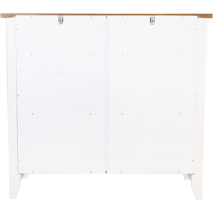 Кухонна шафа HOCSOK з робочою поверхнею, комод з 2 шухлядами та 2 дверцятами, буфет для кухні, вітальні, їдальні, передпокою, дерево, стиль кантрі, білий