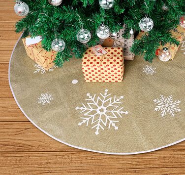 Спідниця для різдвяної ялинки, лляна спідниця для різдвяної ялинки, Сніжинка, ковдра для різдвяної ялинки, кругла підставка для різдвяної ялинки, Різдвяна ялинка