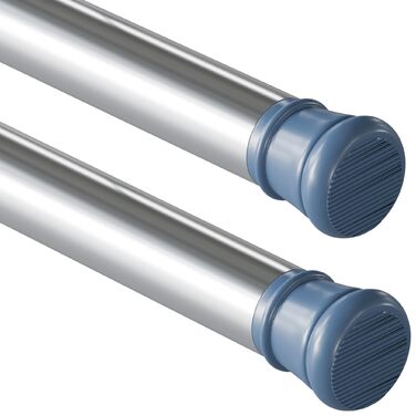 Штанга для душу без свердління, телескопічна, висувна, 85-270 см, діаметр 32 мм, для ванної кімнати та спальні, срібна (52-70 см)
