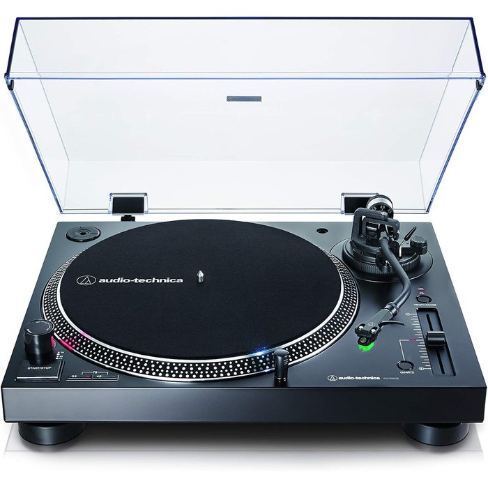 Програвач вінілу Audio-Technica LP120XUSBBK з прямим приводом, аналоговий та USB, чорний