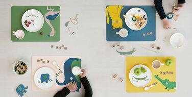 Набір дитячого посуду, 5 предметів, Крокодил ASA-Selection