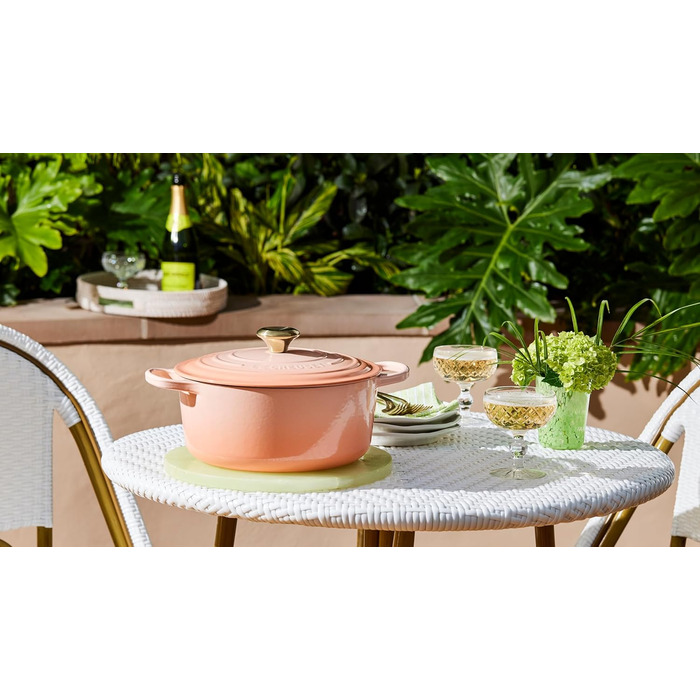 Le Creuset Signature Чавунна сковорода з кришкою, Ø кругла, 4.2 л, Ocean