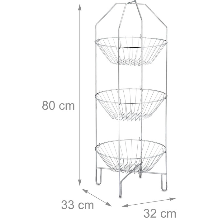 Рівневий фруктовий етажерка, фруктовий кошик XXL, 3-