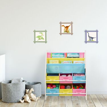 Поличка Relaxdays для дитячих речей з коробками