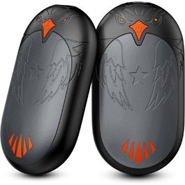 Електричні грілки для рук 2 шт. - USB, 3 режими нагріву, 24 години тепла, для активного відпочинку взимку (сірий)