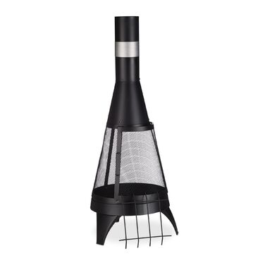 Відпочинок на свіжому повітрі з теплою атмосферою! Піч для тераси Relaxdays із захистом від іскор