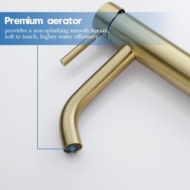 Змішувач для умивальника Decaura, хром, нержавіюча сталь, однорідний, висота виливу 250 мм, для накладних умивальників