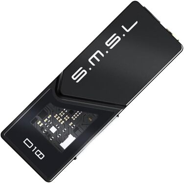 Підсилювач для навушників SMSL D10 USB-C, 2 шт. CS43131, 3,5 мм і 4,4 мм, ЦАП DSD256 32 біт/384 кГц (чорний)