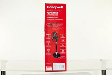 Осцилюючий баштовий вентилятор Honeywell QuietSet для всієї кімнати (5 налаштувань швидкості, коливання 80, функція таймера, автоматичне вимкнення освітлення, дистанційне керування) (HSF600, одинарний)