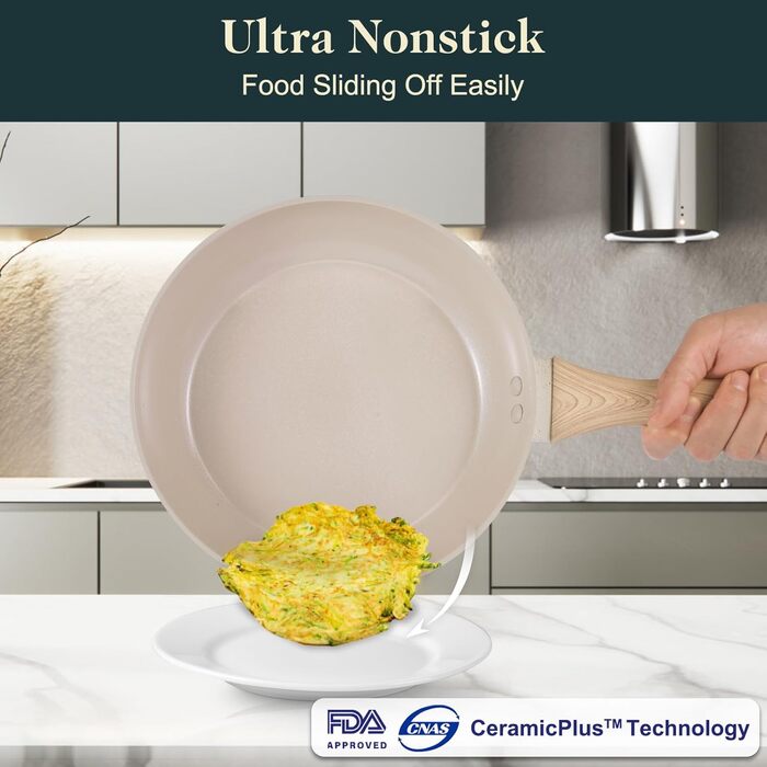 Набір посуду з антипригарним покриттям, 11 предметів, кераміка, HC3302-11HA