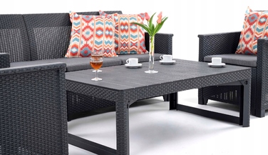 Комплект садових меблів Keter з пластику, сірий, 4 предмети