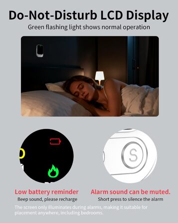 Детектор CO YEREADW 3-в-1: портативний детектор вуглекислого газу з індикатором температури та вологості, для дому, кемпінгу, 1 шт.