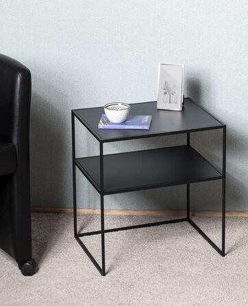 Меблевий журнальний столик HAKU, чорний, Ш 50 x Г 40 x В 60