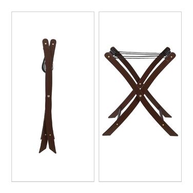 Підставка для валізи клапана, дерево Relaxdays