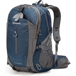 Водонепроникний рюкзак YTL для чоловіків і жінок, легкий рюкзак на відкритому повітрі об'ємом 40 л, підходить для подорожей і кемпінгу (розміри 21,3 х 13,8 х 9,1 дюйма) (синій)