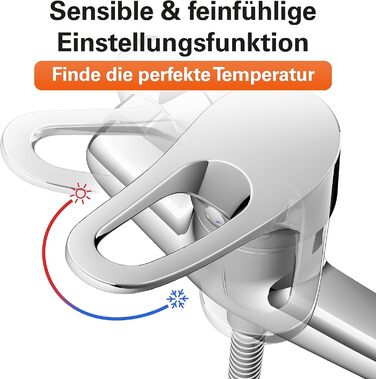 Змішувач для ванної кімнати EISL Verona з витяжною штангою та комплектом зливу, однорідний змішувач для раковини, хром