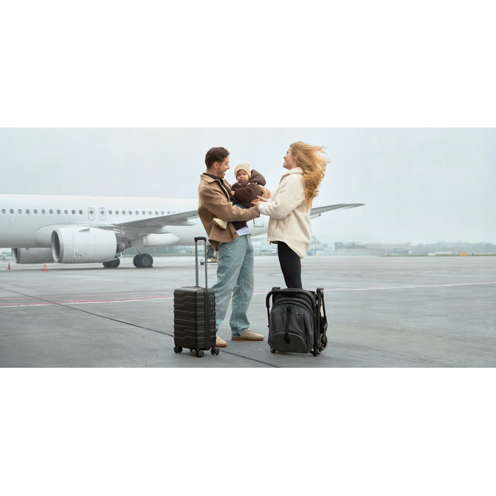 Дитячий прогулянковий візок Kinderkraft NEBO — легкий, компактний, для ручної поклажі (до 22 кг)