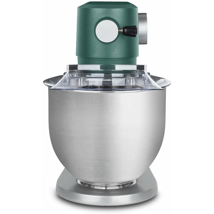 Кухонна машина H.Koenig KM124: професійна, 5 л, з нержавіючої сталі, 800 Вт, 8 швидкостей (зелена)