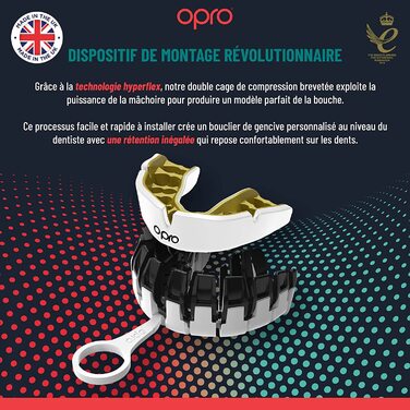 Капи OPRO Instant Custom-Fit, революційна технологія індивідуальної підгонки для максимального комфорту і захисту, Засоби захисту зубів для регбі, боксу, хокею, бойових мистецтв (Великобританія )